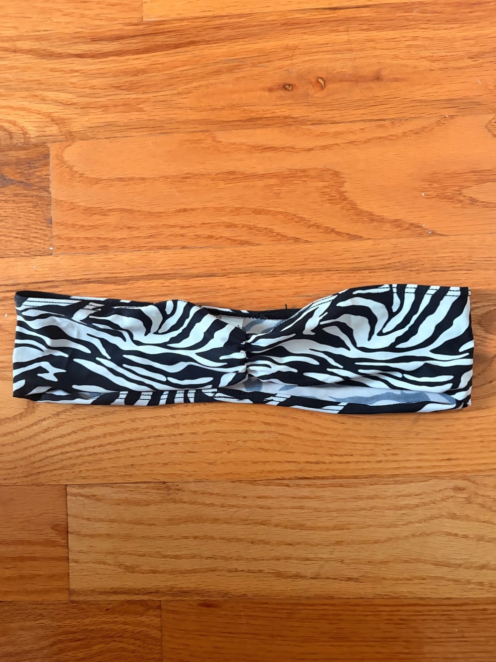 American Apparel Zebra Print Swim Bandeau in size S